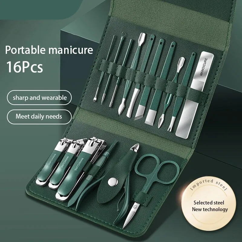 প্রিমিয়াম 16-in-1 Manicure & Pedicure Kit